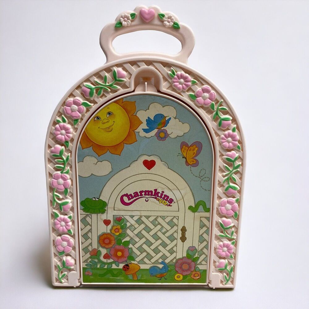 Vtg Charmkins Garden Playset Jewelry Carrying Case Box 1983 - No Shelf